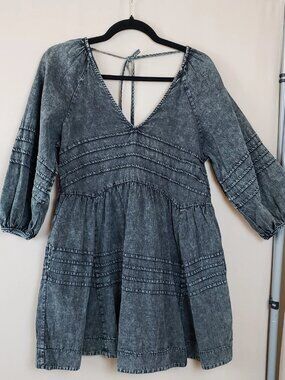 Mustard seed printed multi-layer Bohemian style top